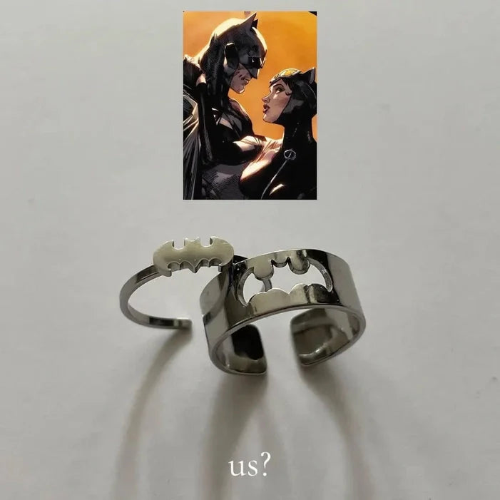 Batman & Cat-Women matching ring