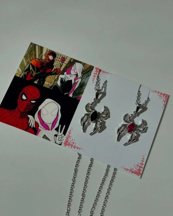 Spiderman & Women Matching Pendant