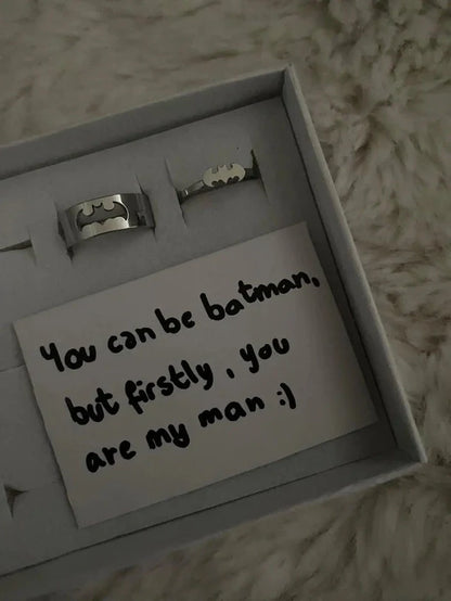 Batman & Cat-Women matching ring