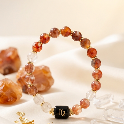 Virgo Zodiac Natural Gemstone Bracelet