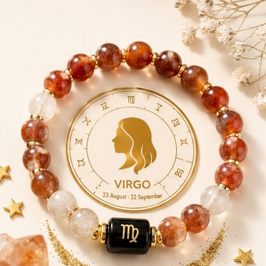 Virgo Zodiac Natural Gemstone Bracelet