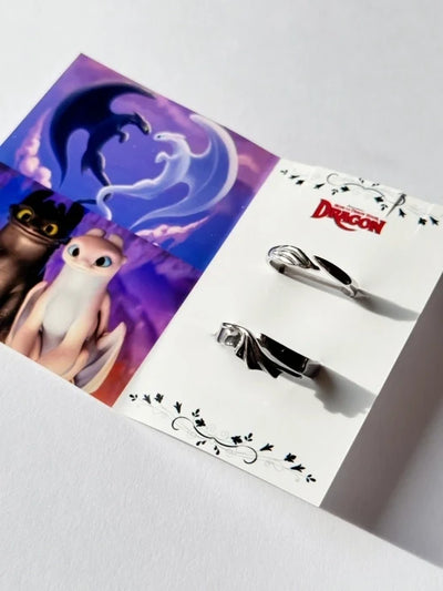 Night Fury & Light Fury Couple Rings