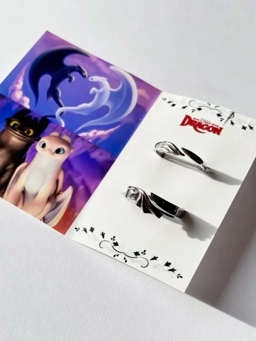 Night Fury & Light Fury Couple Rings