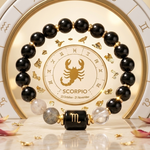 Scorpio Zodiac Natural Gemstone Bracelet