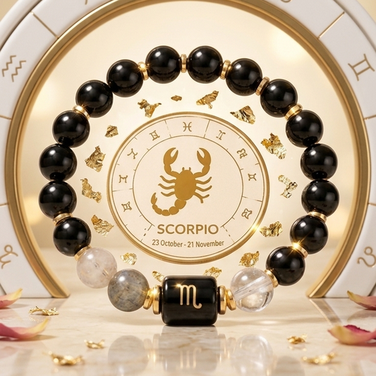 Scorpio Zodiac Natural Gemstone Bracelet