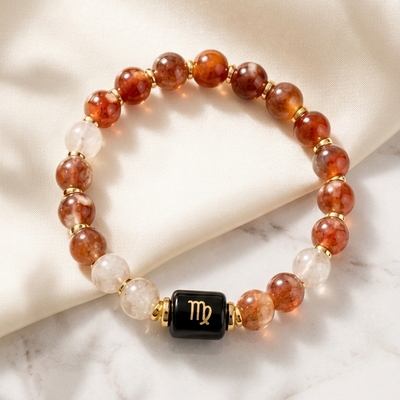 Virgo Zodiac Natural Gemstone Bracelet