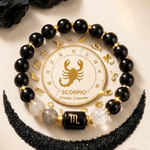 Scorpio Zodiac Natural Gemstone Bracelet