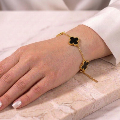 Black Clover Charm Bracelet
